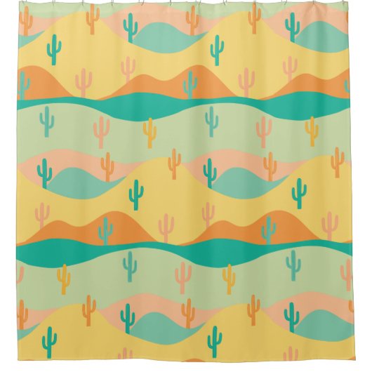 砂漠 シャワーカーテン (正面)
