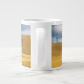 砂漠 |タールデザートラジャスターンインディアラクメル ジャンボコーヒーマグカップ (裏面)