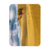 砂漠 |タールデザートラジャスターンインディアラクメル マグネット (縦)