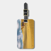 砂漠 |タールデザートラジャスターンインディアラクメル ラゲッジタグ (正面縦)