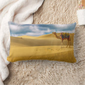 砂漠 |タールデザートラジャスターンインディアラクメル ランバークッション (ブランケット)