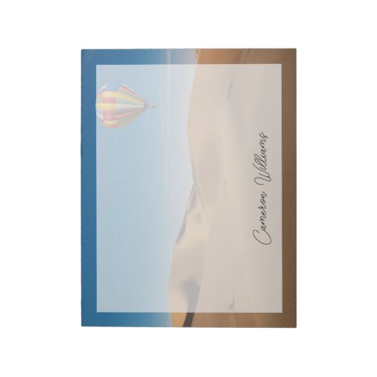 砂漠 |ドバイ砂漠の砂丘 ノートパッド (回転)