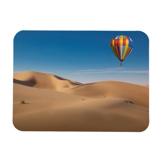 砂漠 |ドバイ砂漠の砂丘 マグネット (横)