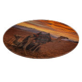 砂漠 |バクトリアン・ラクダ・エジプト・サンドデューン カッティングボード (角)