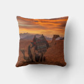 砂漠 |バクトリアン・ラクダ・エジプト・サンドデューン クッション (裏面)