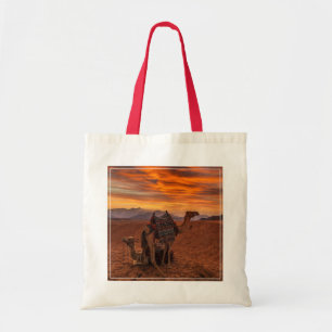 砂漠 バクトリアン・ラクダ・エジプト・サンドデューン トートバッグ