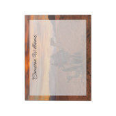 砂漠 |バクトリアン・ラクダ・エジプト・サンドデューン ノートパッド (回転)