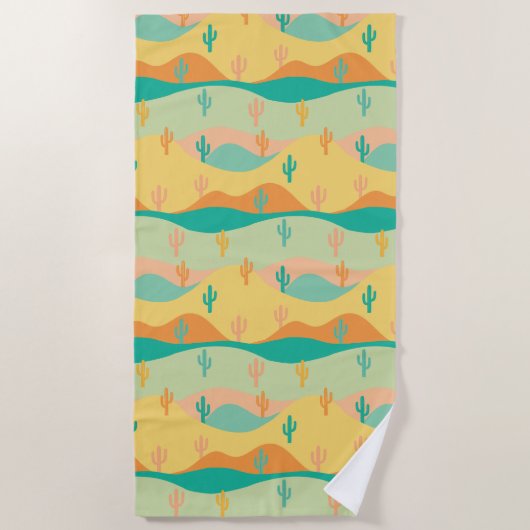 砂漠 ビーチタオル (正面)