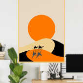 砂漠 ポスター (ホームオフィス)