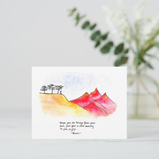 砂漠 ポストカード (スタンド正面)