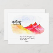 砂漠 ポストカード (正面/裏面)