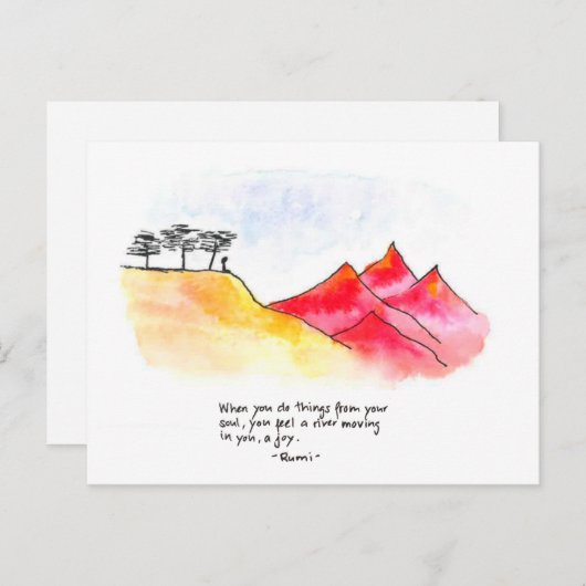 砂漠 ポストカード (正面/裏面)