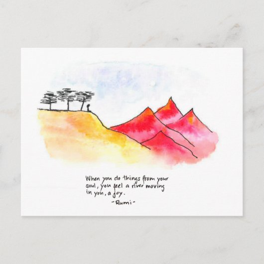 砂漠 ポストカード (正面)