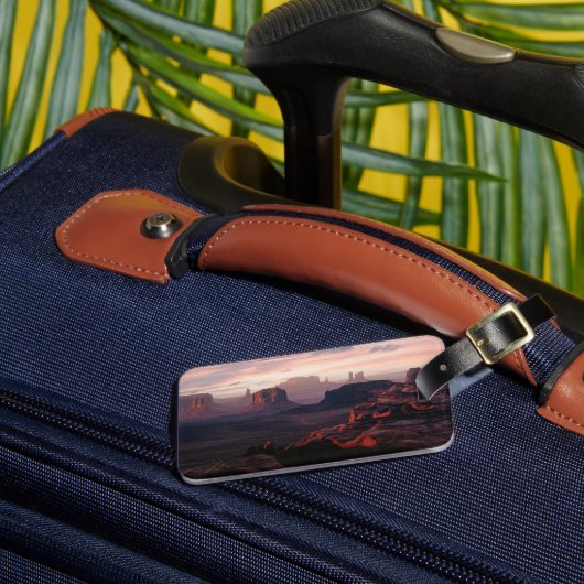 砂漠 |モニュメントバレーユタ – アリツィオナ ラゲッジタグ (正面インサイチュ3)