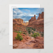 砂漠 |ユタ州アーチス国立公園 ポストカード (正面/裏面)