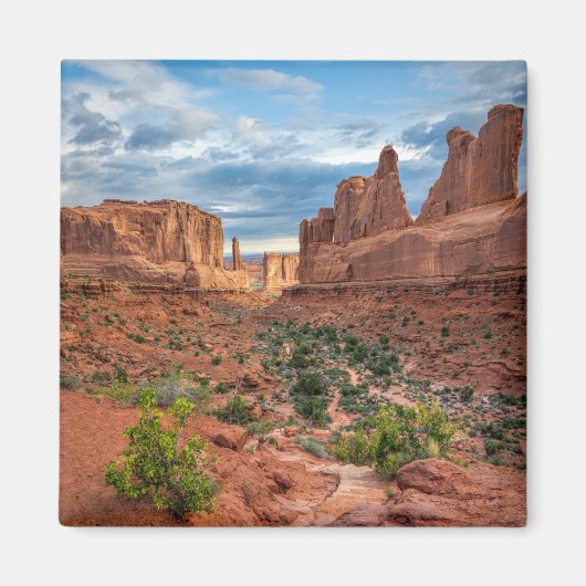 砂漠 |ユタ州アーチス国立公園 マグネット (正面)