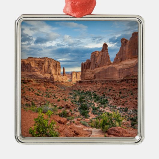 砂漠 |ユタ州アーチス国立公園 メタルオーナメント (正面)
