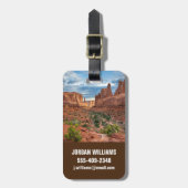 砂漠 |ユタ州アーチス国立公園 ラゲッジタグ (正面縦)