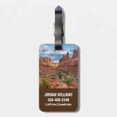 砂漠 |ユタ州アーチス国立公園 ラゲッジタグ (裏面縦)