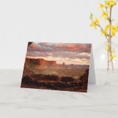 砂漠 |ユタ州キャニョンランズ国立公園 カード (黄色い花)