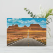 砂漠 |ユタ州モニュメントバレー サンキューカード (スタンド正面)