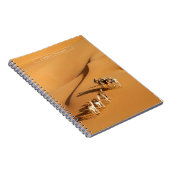 砂漠 |ラクダと一緒に歩く ノートブック (右側)