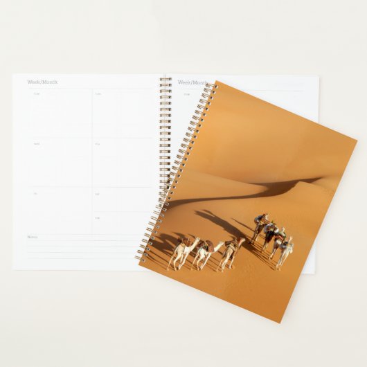 砂漠 |ラクダと一緒に歩く プランナー手帳 (ディスプレー)