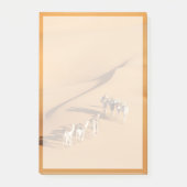 砂漠 |ラクダと一緒に歩く ポストイット (正面)