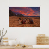 砂漠 |ラクダ・シナイ山地エジプト ポスター (キッチン)