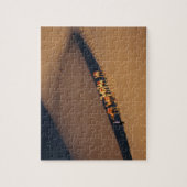 砂漠、敦煌、甘粛省のラクダのキャラバン ジグソーパズル (縦)