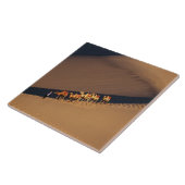 砂漠、敦煌、甘粛省のラクダのキャラバン タイル (側面)