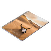 砂漠 |牛のスカルざらざら砂丘 ノートブック (左側)