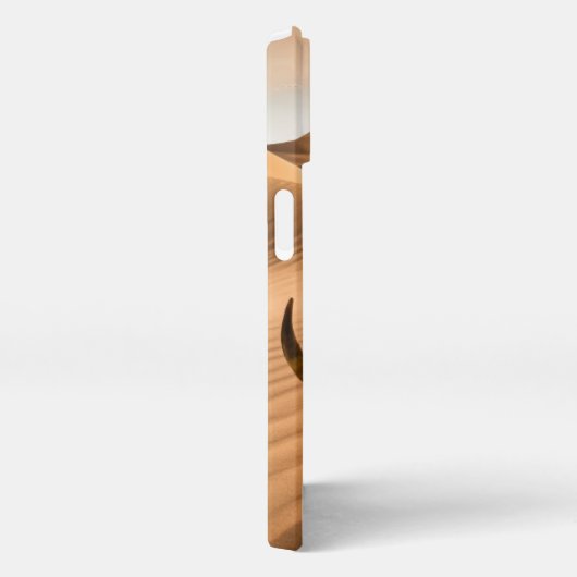 砂漠 |牛のスカルざらざら砂丘 iPhoneケース (右側面)