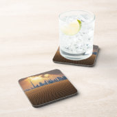 砂漠 |砂丘からのドバイのスカイラインビュー コースター (右側)