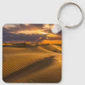 砂漠 |砂丘の風景 キーホルダー (裏面)