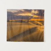 砂漠 |砂丘の風景 タペストリー (正面(横))