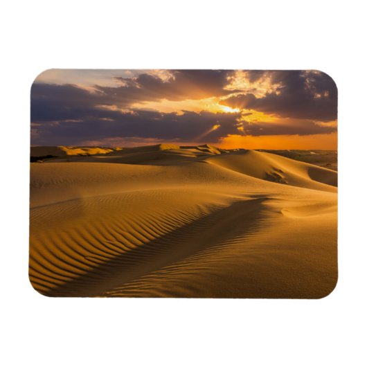 砂漠 |砂丘の風景 マグネット (横)