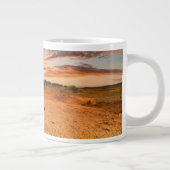 砂漠 |砂漠と牛のスカル ジャンボコーヒーマグカップ (右)