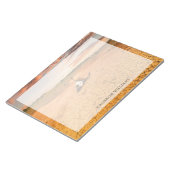 砂漠 |砂漠と牛のスカル ノートパッド (アングル)