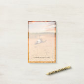 砂漠 |砂漠と牛のスカル ポストイット (デスク上)