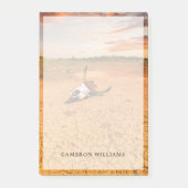 砂漠 |砂漠と牛のスカル ポストイット (正面)