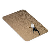 砂漠 |砂漠の地に牛のスカル マグネット (右側)