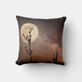 砂漠 砂漠の鳥とサグアーロ クッション (正面)