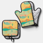 砂漠 鍋つかみ&鍋敷きセット (正面/裏面)