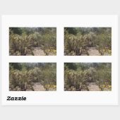 砂漠 長方形シール (シート)