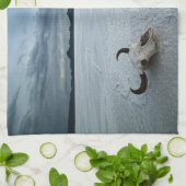 砂漠 | Bonneville Salt Flats Utah キッチンタオル (折り畳み)