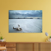 砂漠 | Bonneville Salt Flats Utah キャンバスプリント (インサイチュ (リビング))