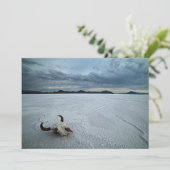 砂漠 | Bonneville Salt Flats Utah サンキューカード (スタンド正面)