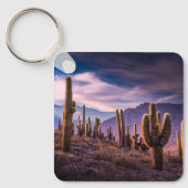 砂漠 | Cactus Landscape Argentina キーホルダー (正面)