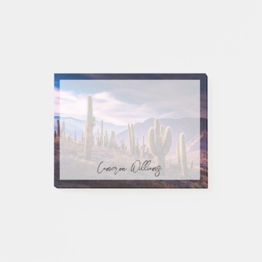 砂漠 | Cactus Landscape Argentina ポストイット (正面)